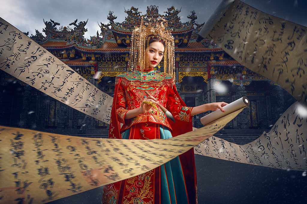 台中婚紗推薦,桃園婚紗推薦,中式婚紗,秀禾服婚紗,觀音寺