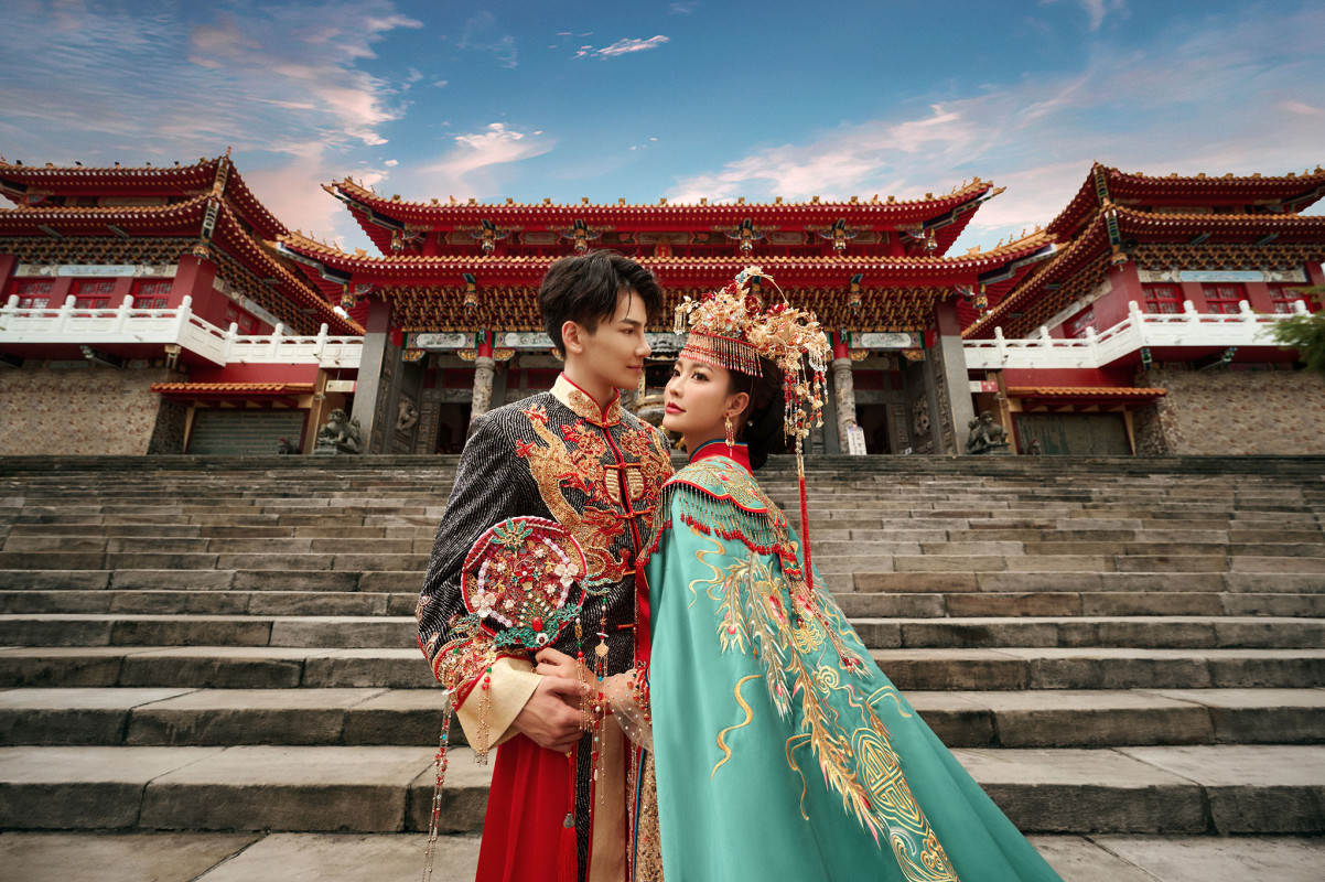 台中婚紗推薦,桃園婚紗推薦,中式婚紗,秀禾服婚紗,文武廟