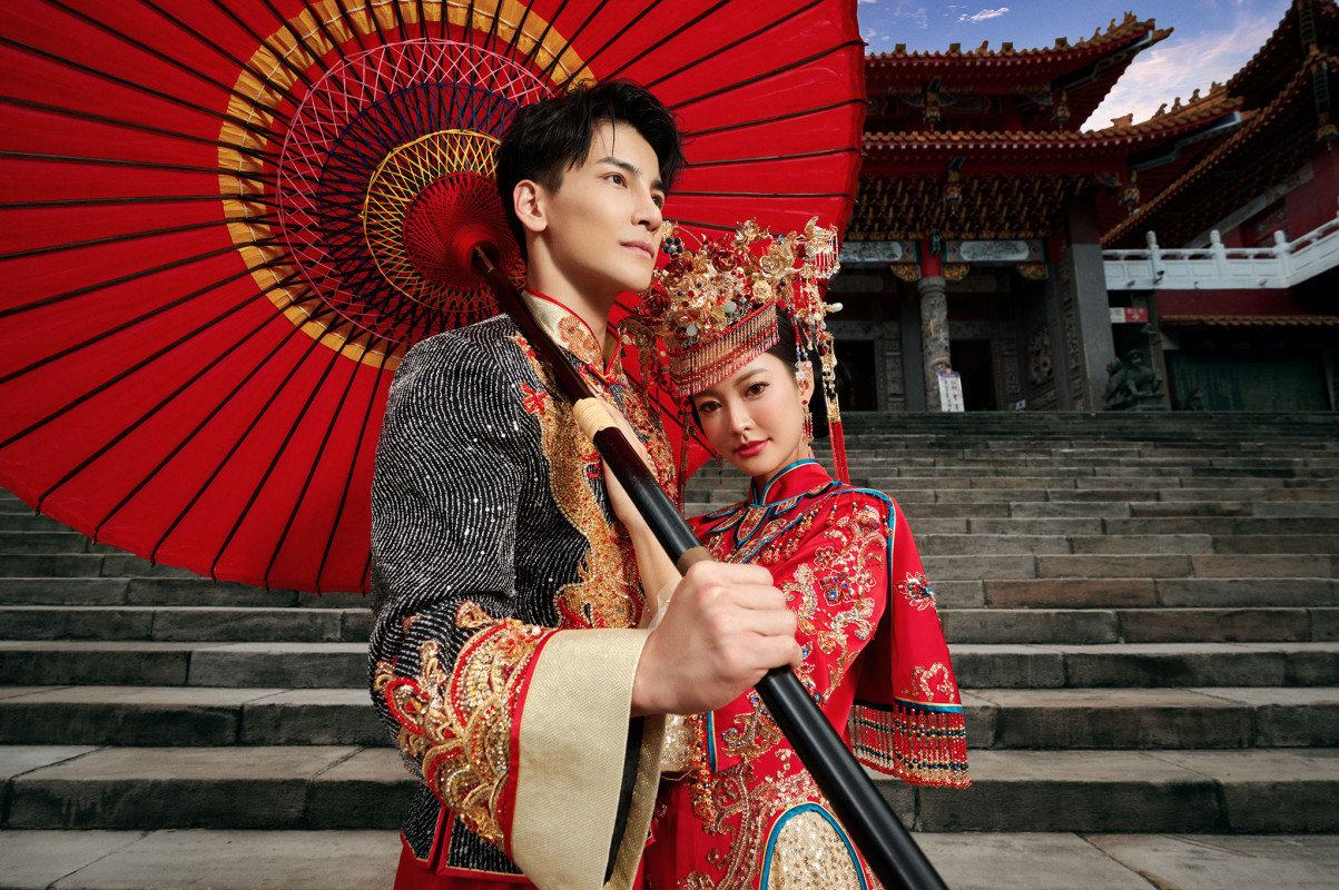 台中婚紗推薦,桃園婚紗推薦,中式婚紗,秀禾服婚紗,文武廟