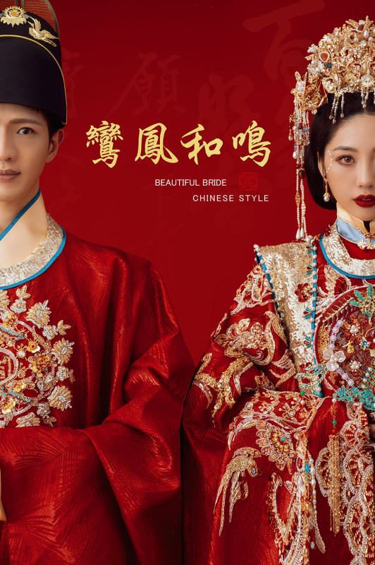 台中婚紗推薦,桃園婚紗推薦,中式婚紗,漢服婚紗,華納婚紗攝影棚內