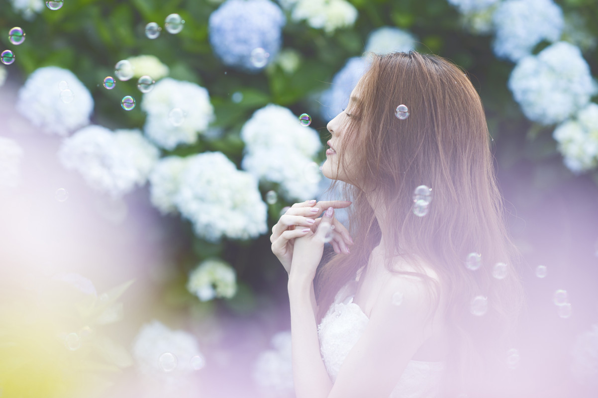 台中婚紗推薦,桃園婚紗推薦,自然婚紗照,花海婚紗,陽明山高家繡球花