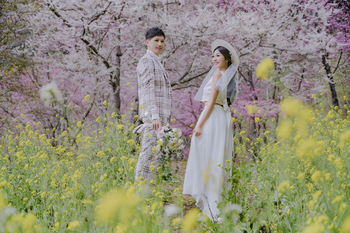 台中婚紗推薦,桃園婚紗推薦,自然婚紗照,花海婚紗