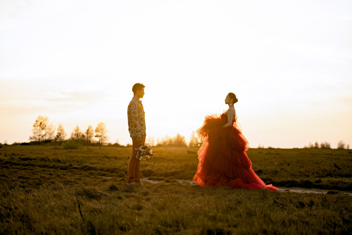 台中婚紗推薦,桃園婚紗推薦,自然婚紗照,逆光婚紗,三股草原,台南婚紗景點