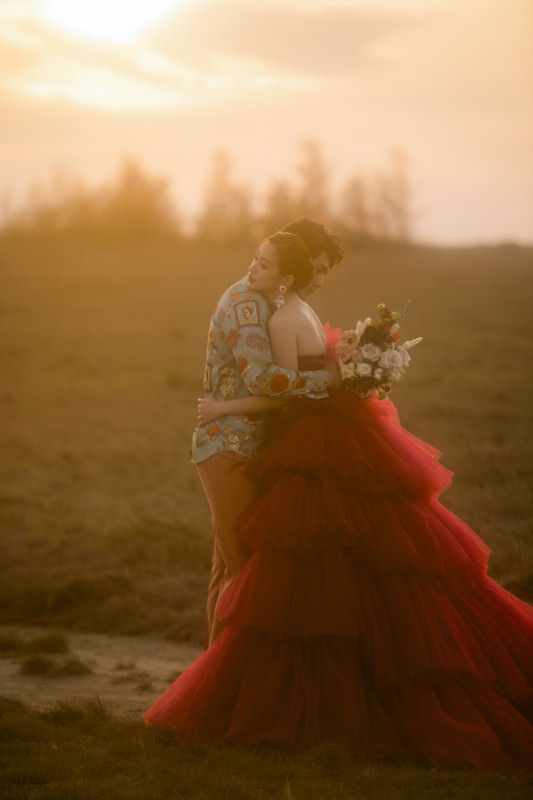 台中婚紗推薦,桃園婚紗推薦,自然婚紗照,逆光婚紗,三股草原,台南婚紗景點