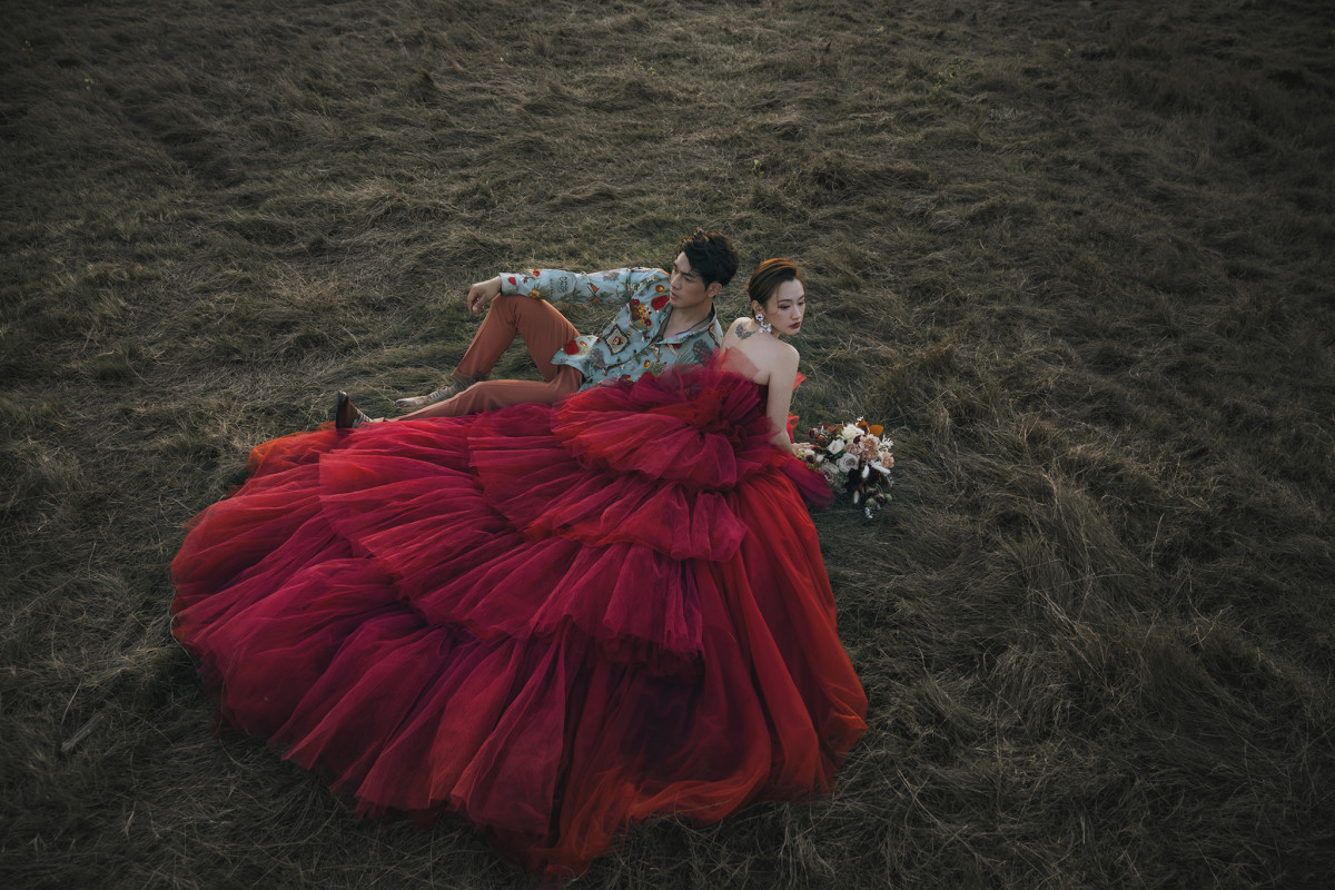 台中婚紗推薦,桃園婚紗推薦,自然婚紗照,逆光婚紗,三股草原,台南婚紗景點