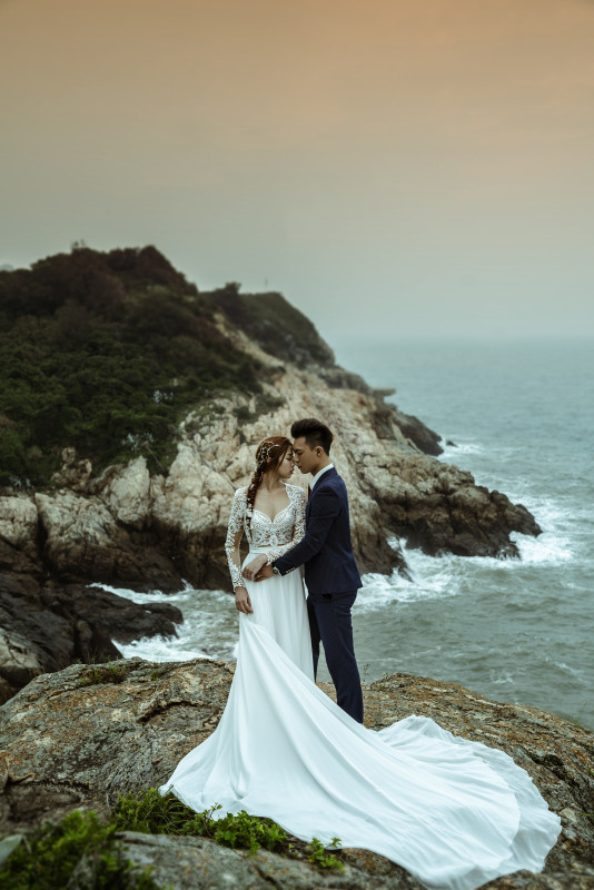 台中婚紗推薦,桃園婚紗推薦,自然婚紗照,海邊婚紗,媽祖藍眼淚