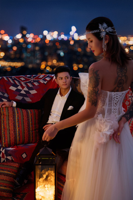 台中婚紗推薦,桃園婚紗推薦,創意婚紗照,特殊婚紗照,華納婚紗攝影棚內