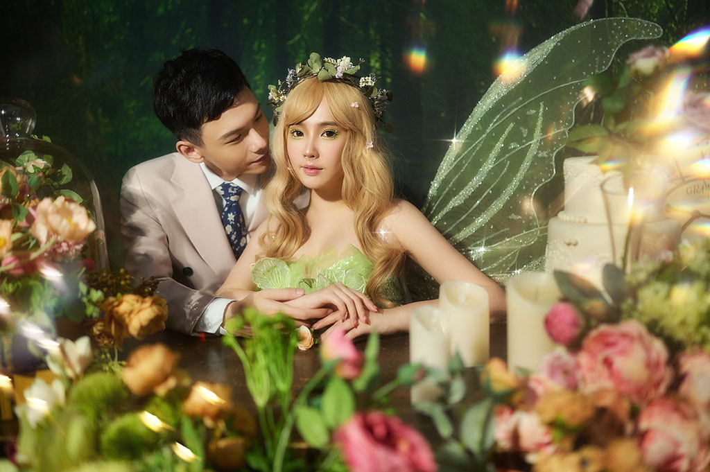 台中婚紗推薦,桃園婚紗推薦,創意婚紗照,特殊婚紗照,華納婚紗攝影棚內