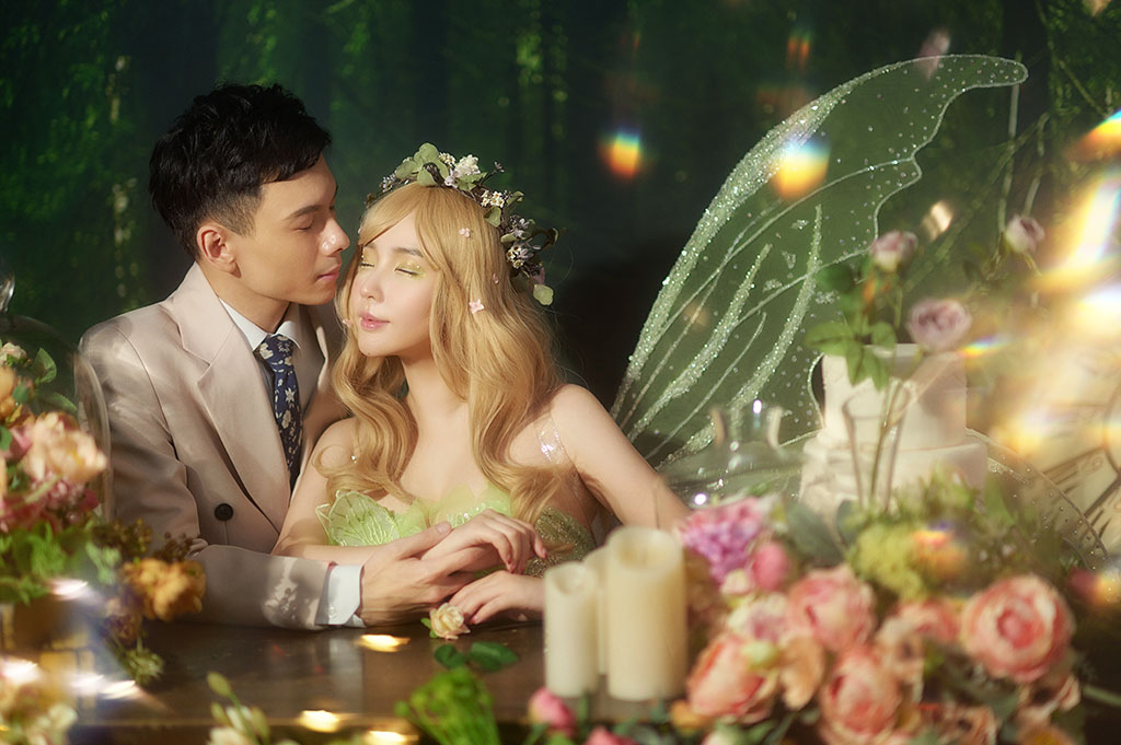 台中婚紗推薦,桃園婚紗推薦,創意婚紗照,特殊婚紗照,華納婚紗攝影棚內