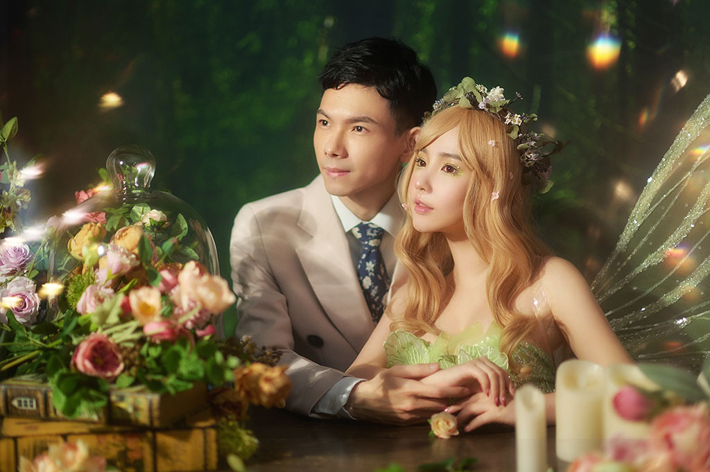 台中婚紗推薦,桃園婚紗推薦,創意婚紗照,特殊婚紗照,華納婚紗攝影棚內