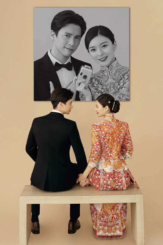 台中婚紗推薦,桃園婚紗推薦,創意婚紗照,特殊婚紗照,華納婚紗攝影棚內