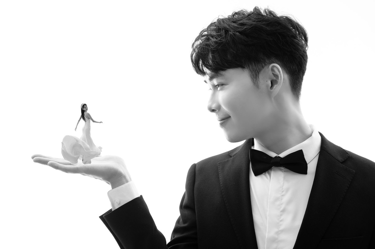 台中婚紗推薦,桃園婚紗推薦,創意婚紗照,特殊婚紗照,華納婚紗攝影棚內