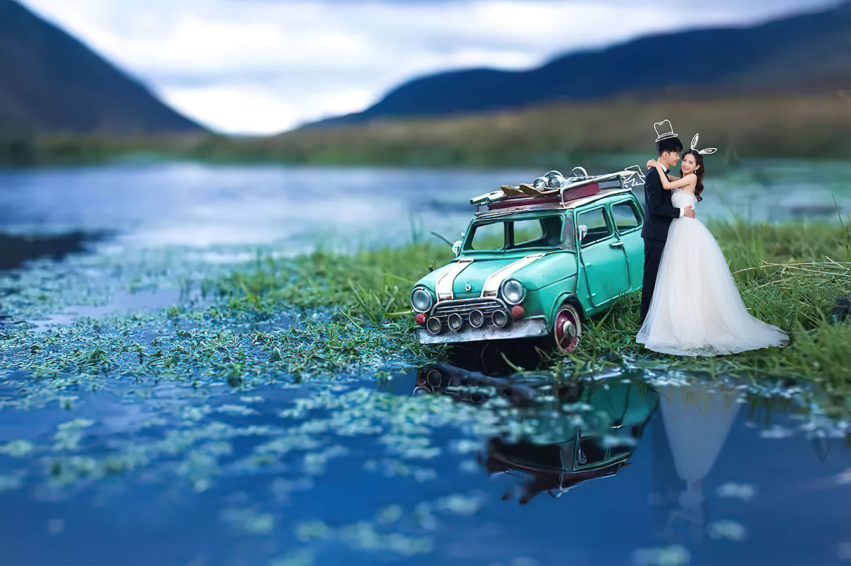 台中婚紗推薦,桃園婚紗推薦,創意婚紗照,特殊婚紗照,華納婚紗攝影棚內