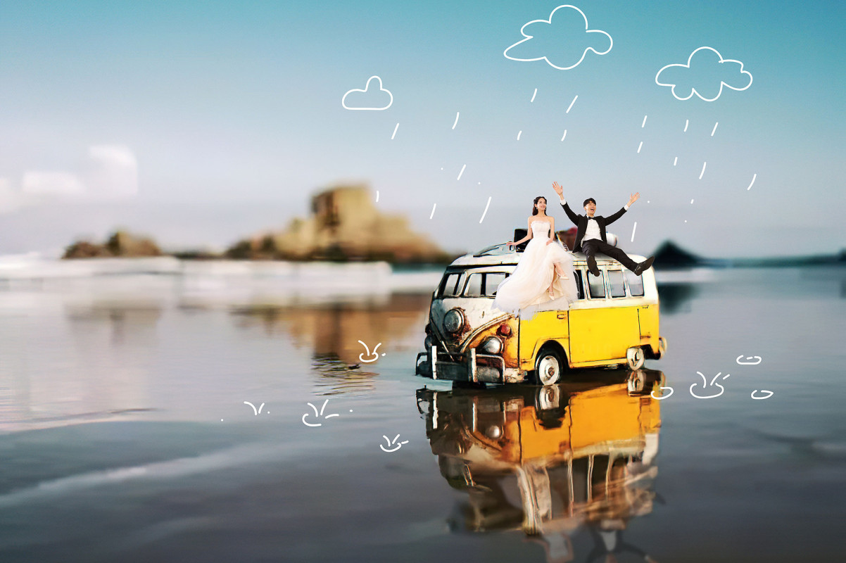 台中婚紗推薦,桃園婚紗推薦,創意婚紗照,特殊婚紗照,華納婚紗攝影棚內