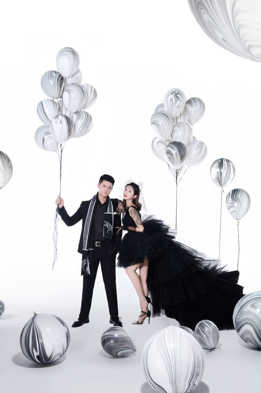 台中婚紗推薦,桃園婚紗推薦,創意婚紗照,特殊婚紗照,華納婚紗攝影棚內