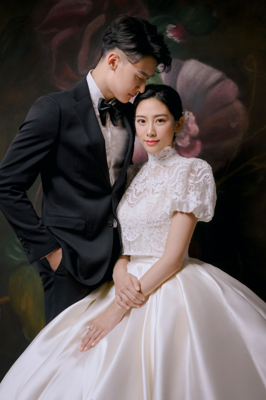 台中婚紗推薦,桃園婚紗推薦,韓式婚紗,韓系婚紗,華納婚紗攝影棚內