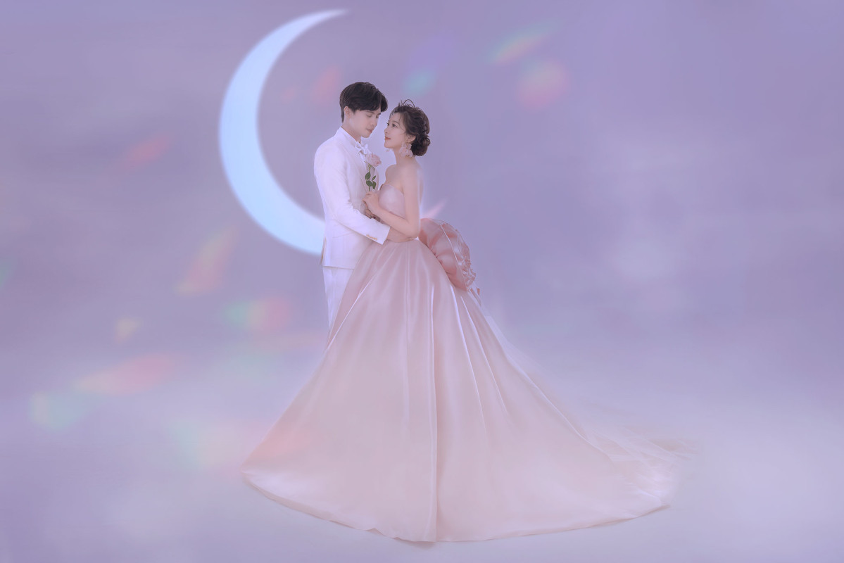台中婚紗推薦,桃園婚紗推薦,韓式婚紗,韓系婚紗,華納婚紗攝影棚內