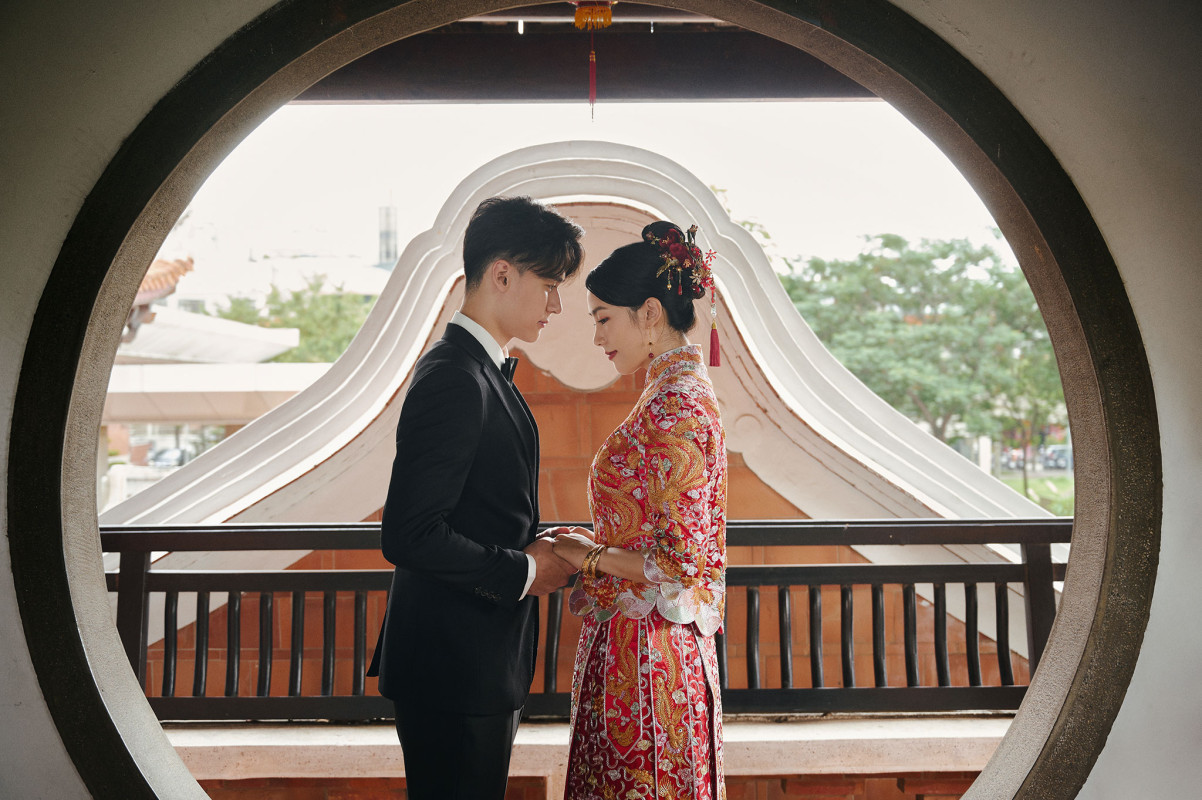 台中婚紗推薦,桃園婚紗推薦,中式婚紗,龍鳳褂,民俗公園