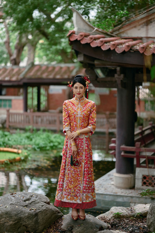台中婚紗推薦,桃園婚紗推薦,中式婚紗,龍鳳褂,民俗公園