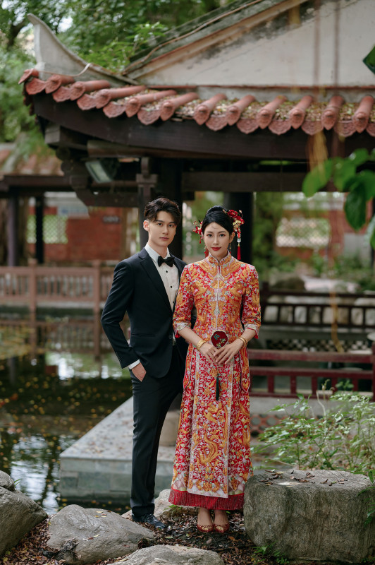台中婚紗推薦,桃園婚紗推薦,中式婚紗,龍鳳褂,民俗公園