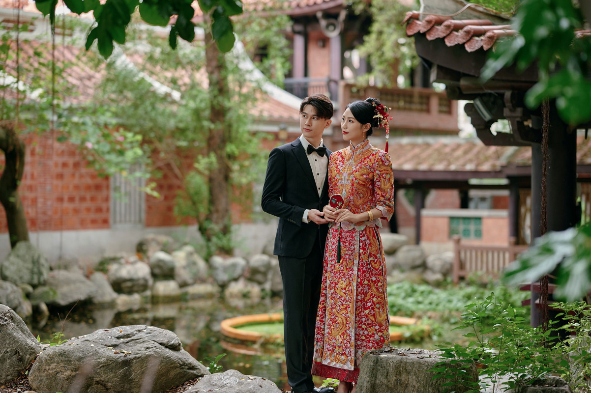 台中婚紗推薦,桃園婚紗推薦,中式婚紗,龍鳳褂,民俗公園