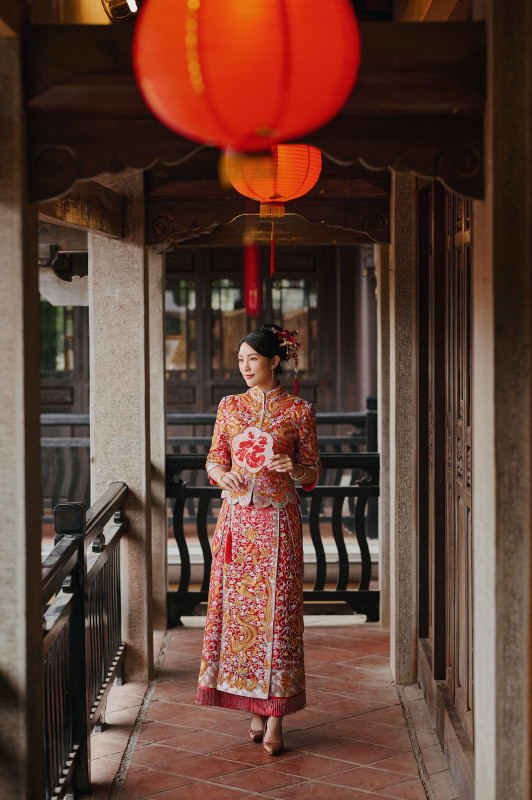 台中婚紗推薦,桃園婚紗推薦,中式婚紗,龍鳳褂,民俗公園