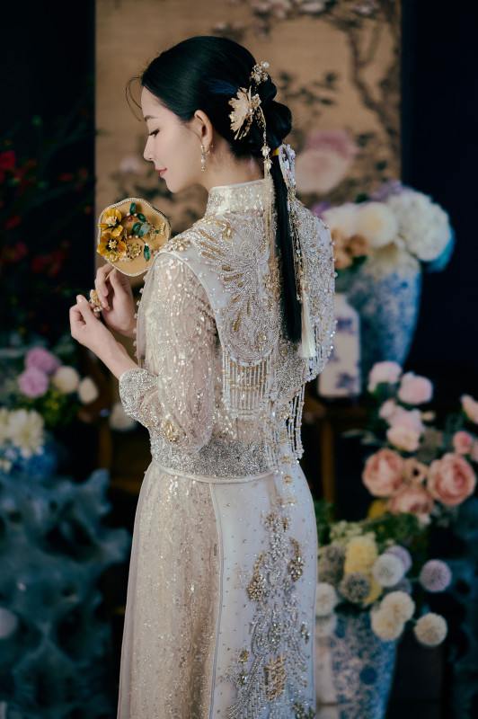 台中婚紗推薦,桃園婚紗推薦,中式婚紗,秀禾服,華納婚紗攝影棚內