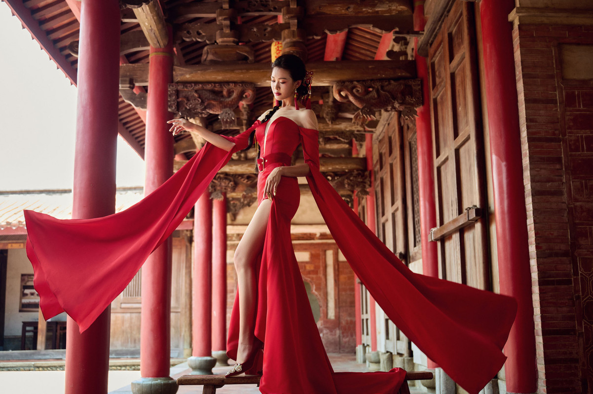 台中婚紗推薦,桃園婚紗推薦,中式婚紗,旗袍婚紗,磺溪書院