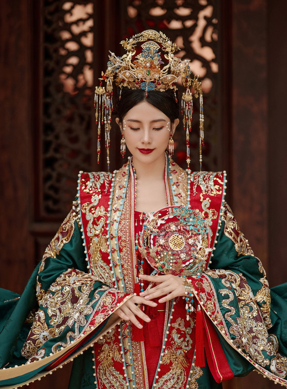 台中婚紗推薦,桃園婚紗推薦,中式婚紗,漢服婚紗,民俗公園,華納婚紗攝影棚內