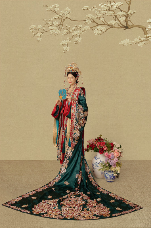 台中婚紗推薦,桃園婚紗推薦,中式婚紗,漢服婚紗,民俗公園,華納婚紗攝影棚內