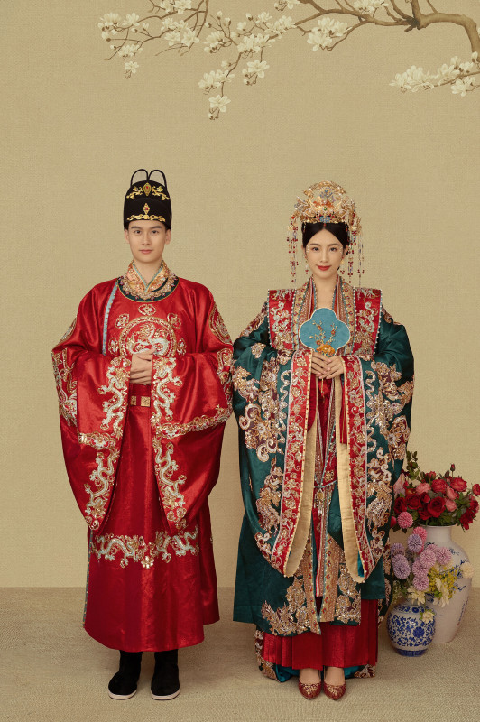 台中婚紗推薦,桃園婚紗推薦,中式婚紗,漢服婚紗,民俗公園,華納婚紗攝影棚內