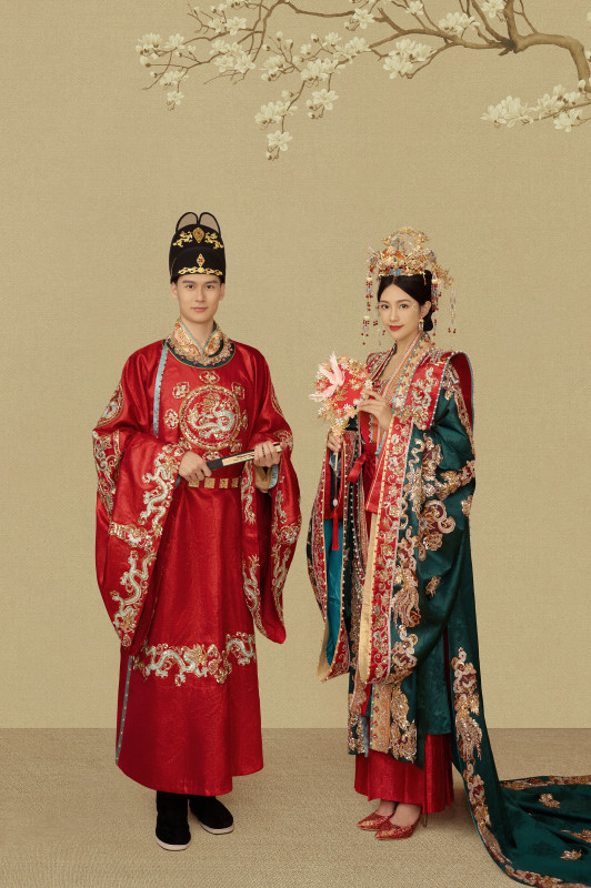 台中婚紗推薦,桃園婚紗推薦,中式婚紗,漢服婚紗,民俗公園,華納婚紗攝影棚內