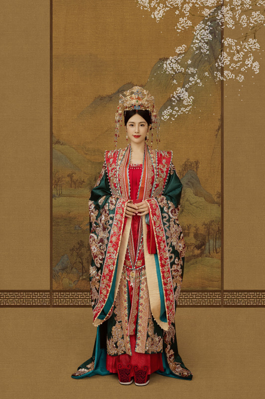 台中婚紗推薦,桃園婚紗推薦,中式婚紗,漢服婚紗,民俗公園,華納婚紗攝影棚內