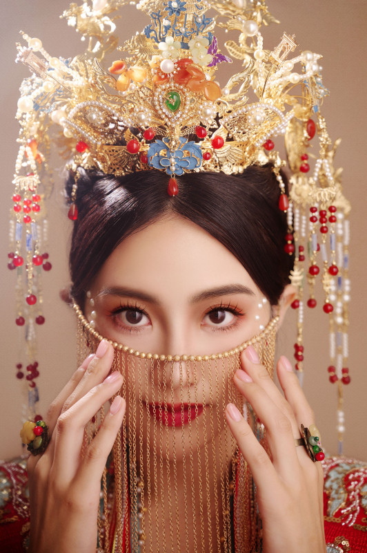 台中婚紗推薦,桃園婚紗推薦,中式婚紗,漢服婚紗,民俗公園,華納婚紗攝影棚內