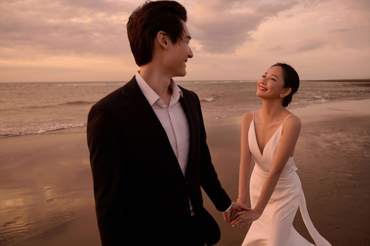 台中婚紗推薦,桃園婚紗推薦,自然婚紗照,海邊婚紗,松柏漁港