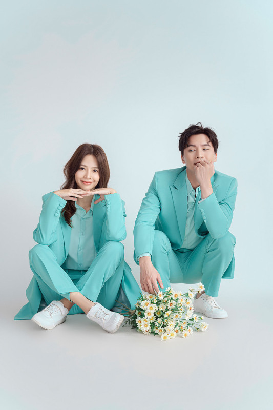 台中婚紗推薦,桃園婚紗推薦,韓式婚紗,韓系婚紗,華納婚紗攝影棚內