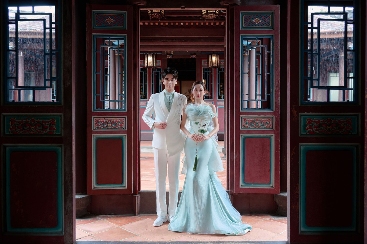 台中婚紗推薦,桃園婚紗推薦,中式婚紗,復古婚紗,林本源園邸