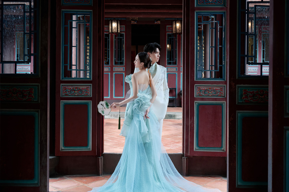 台中婚紗推薦,桃園婚紗推薦,中式婚紗,復古婚紗,林本源園邸