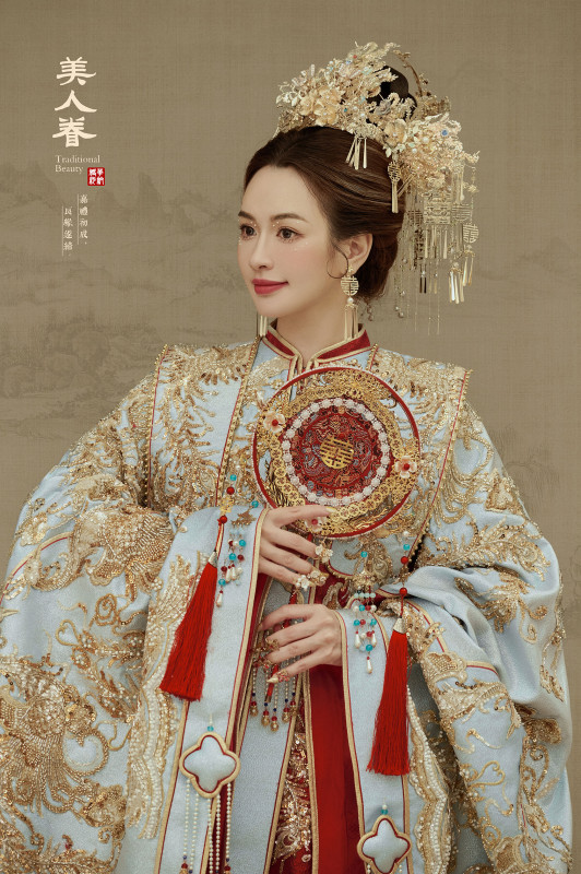 台中婚紗推薦,桃園婚紗推薦,中式婚紗,漢服婚紗,華納婚紗攝影棚內