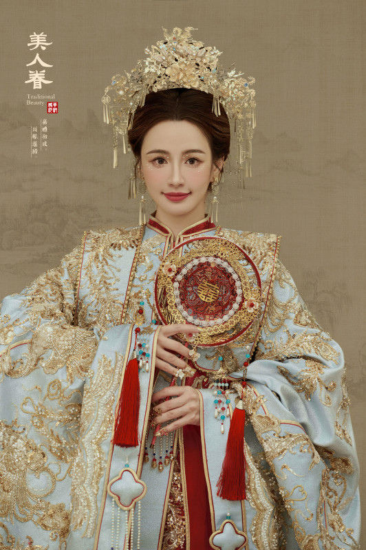 台中婚紗推薦,桃園婚紗推薦,中式婚紗,漢服婚紗,華納婚紗攝影棚內