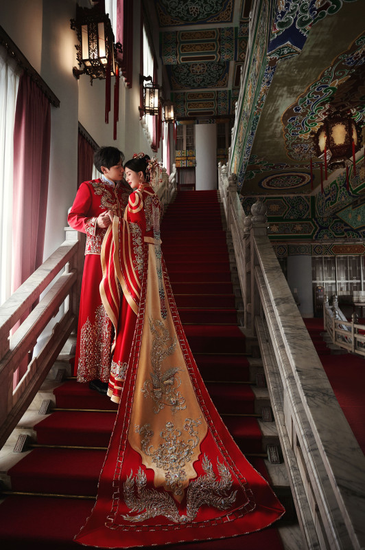 台中婚紗推薦,桃園婚紗推薦,中式婚紗,漢服婚紗,陽明山中山樓