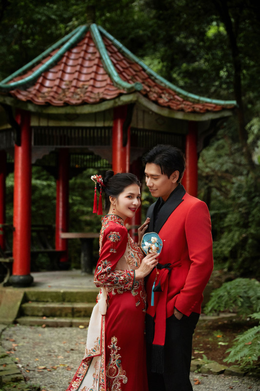 台中婚紗推薦,桃園婚紗推薦,中式婚紗,旗袍婚紗,陽明山中山樓