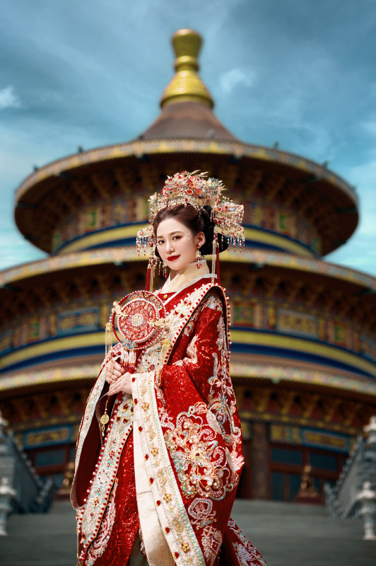 台中婚紗推薦,桃園婚紗推薦,中式婚紗,漢服婚紗,孟宗竹林古戰場