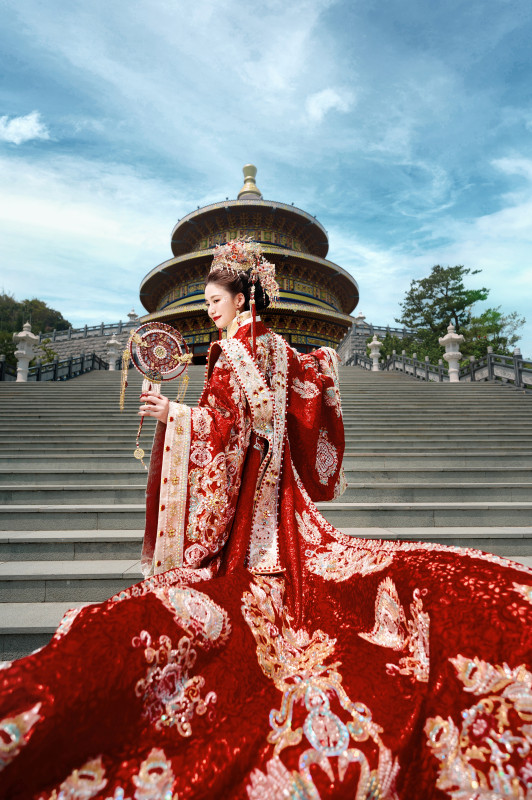 台中婚紗推薦,桃園婚紗推薦,中式婚紗,漢服婚紗,孟宗竹林古戰場