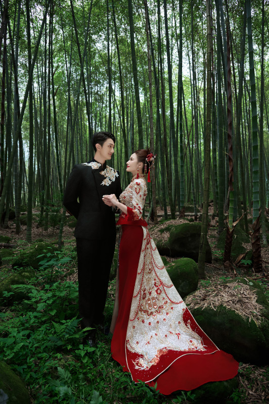 台中婚紗推薦,桃園婚紗推薦,中式婚紗,漢服婚紗,孟宗竹林古戰場