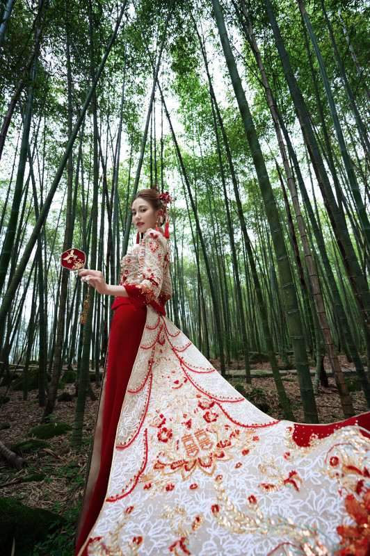 台中婚紗推薦,桃園婚紗推薦,中式婚紗,漢服婚紗,孟宗竹林古戰場