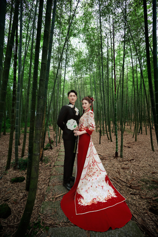 台中婚紗推薦,桃園婚紗推薦,中式婚紗,漢服婚紗,孟宗竹林古戰場