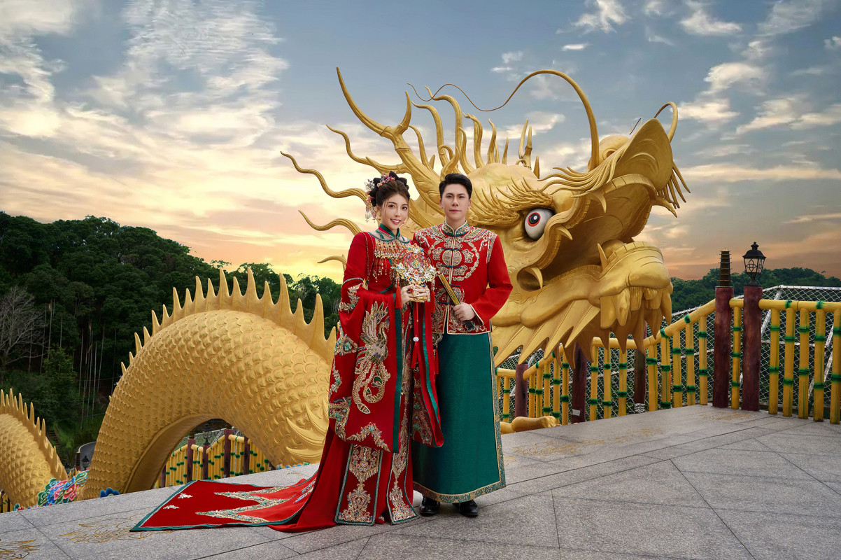 台中婚紗推薦,桃園婚紗推薦,中式婚紗,秀禾服,法華寺