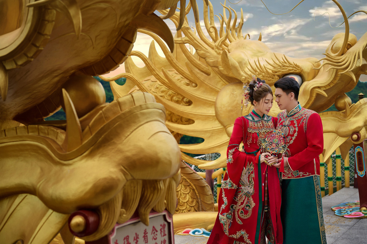 台中婚紗推薦,桃園婚紗推薦,中式婚紗,秀禾服,法華寺
