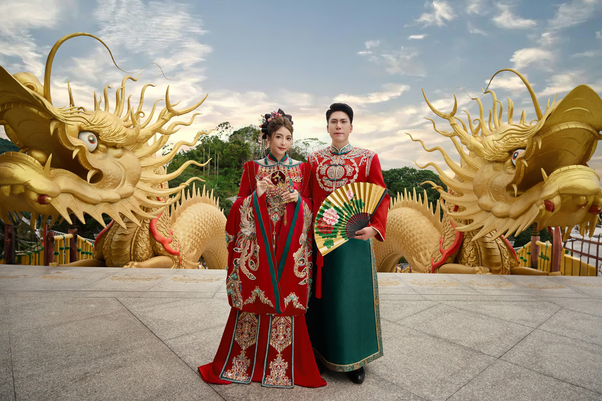台中婚紗推薦,桃園婚紗推薦,中式婚紗,秀禾服,法華寺
